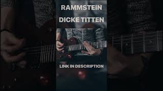 Rammstein - Dicke Titten - Guitar cover - #shorts