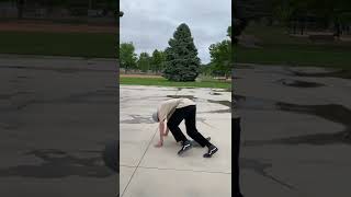 Always wanted to try this… hurts lol #skateboarding