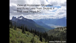 View of Hozomeen Mountain (USA) and Ross Lake from Skyline II Trail near Hope, BC - ihikebc.com