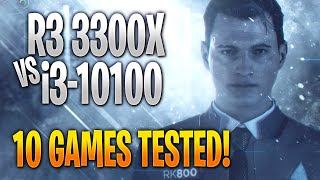 Ryzen 3 3300X vs Intel i3-10100 | 10 Game Benchmark Test and Gameplay