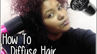 How To Diffuse Curly Hair and Style It