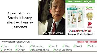 Mr. Akatsuka Japan tells his Amazing story about Urah Micellar Glucosamine Cream.