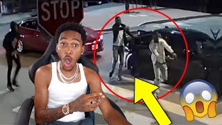 YOUTUBER ALMOST GETS SHOT IN KODAK BLACK HOOD WHEN THE OPPS PULLED UP SHOOTING?! ( REACTION )