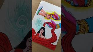 Draupadi Vastrahatan ❤️‍🩹🥺|| painting #shorts #draupadi #shrikrishna #Mahabharat #viral #trending