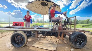 Genius girl repairs and builds a car - (P4).