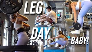 watch us hit legs!! | JIM VLOG #2