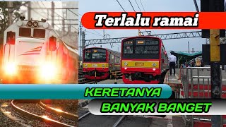 Hunting Kereta api di stasiun manggarai 2021 || stasiun tersibuk di indonesia