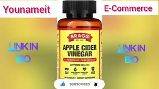 Bragg Apple Cider Vinegar Capsules - Vitamin D3 & Zinc #bragg #youtube #applevinegar #energyboost