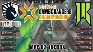 TL vs SR - VALORANT Game Changers Championship 2022 - Lower Finals - Day 5 - Map 2 IceBox