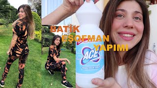 ÇAMAŞIR SUYU İLE EVDE BATİK EŞOFMAN TAKIMI YAPTIM! SONUÇ MÜKEMMEL GİZEM TÜFEKÇİ