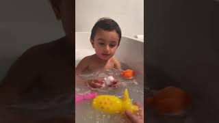 Avani having Bubble bath| baby bath time