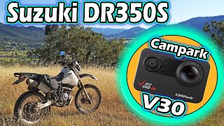 Testing the Campark V30 & Akaso External Mic || Suzuki DR350