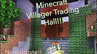 Villager Trading Hall! EASY TO BUILD (NO REDSTONE!)