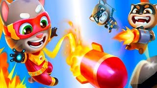 Говорящий Том Погоня Героев Крутая Гонка #19 Мультик Игра Для Детей Talking Tom Hero Dash