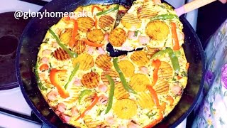 How To Make Plantain And Egg Frittata Without An Oven | Easy To Follow Steps - Glory Homemaker