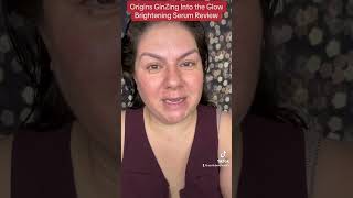 Origins GinZing Into the Glow Brightening Serum Review. Brightening serum with vitamin C. #antiaging