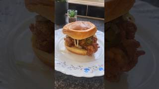 KFC Zinger Burger At Home | boycott KFC Burger | by Foodiemoody #fypシ #viral #trending #kfcburger