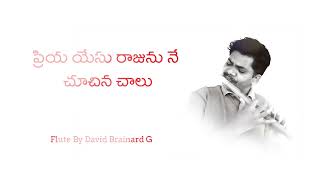 ప్రియ యేసు రాజును నే చూచిన చాలు - Flute By David Brainard G