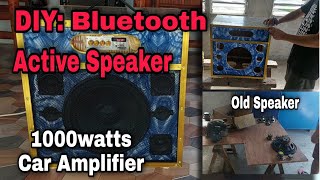 DIY: Bluetooth Speaker | 1000watts Car Amplifier 4 channel | 12v Input