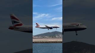 British Airways A320 landing at Gibraltar 🇬🇮