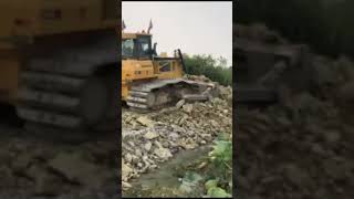 The Ultimate Lake Filling Up Bulldozer And Wheel Loader Pushing Rock Into Water  2022 #Shorts 10