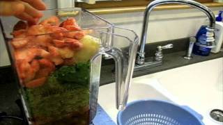 Making a Green Smoothie with Blendtec Blender