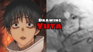 Draw yuta in 3 steps // how to draw yuta from jjk // #yuta #jujutsukaisen #yutaokkotsu #drawing