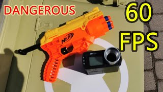 How DANGEROUS KIDS NERF GUN FPS POWER TEST