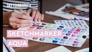 Рисуем портрет акварельными маркерами SKETCHMARKER AQUA