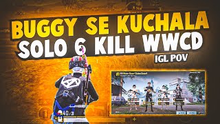 BUGGY SE KUCHAL KE 1V3 | SOLO 6 KILLS WWCD | IPHONE 12 | SHiKHAR444