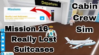 Really Lost Suitcases Mission In Cabin Crew Simulator (Roblox)