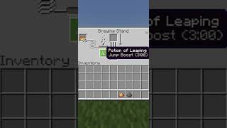 How To Brew Leaping II Splash Potions In Minecraft #Shorts