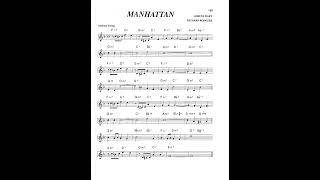 real book solo piano: manhattan (Richard Rodgers and Lorenz Hart)