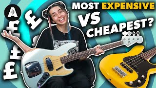 Least vs Most Expensive Bass at Andertons?