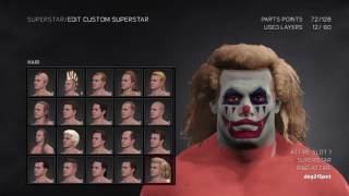 WWE 2K17_ working on  doink this one is looking good on the face.