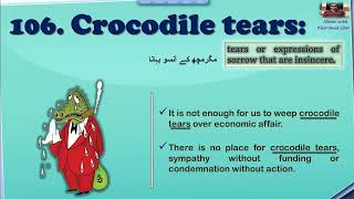 Crocodile tears | Learn Idioms