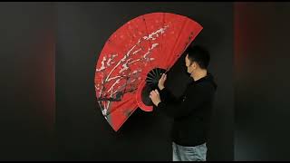 Jumbo Plum Blossom Fan (Foldable) - Magic Trick