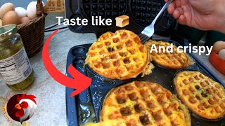 Delicious Chaffle recipe #eggs  #ketobread #chaffle @Chickenchaos