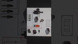 Esquema de instalação de ignição eletrônica Bosch 6 pinos.