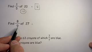 Fraction of a quantity