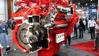 Minexpo 2008 - Cummins QSK60 дизельный двигатель