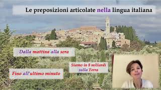 Le preposizioni articolate nella lingua italiana