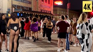 NIGHTLIFE in TEXAS - Halloween 2023 👻🎃🌃  Walking Tour 4K 60fps