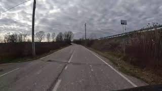 Driving on the coast of Lake Garda. Italy.