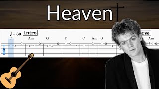 Heaven - Guitar Solo Tab Easy