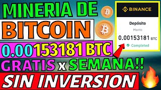 ⭐NUEVA MINERIA de BITCOIN GRATIS🤑Gana BITCOIN GRATIS por HORA🔥MINERIA en la NUBE SIN INVERTIR 2023