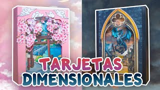 TARJETAS DIMENSIONALES MANUALIDAD INCLUYE PLANTILLA