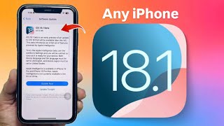 iOS 18.1 Beta 1 update - How to Get iOS 18.1 Update on any iPhone