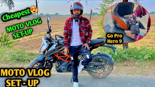 gopro hero 9 motovlogging helmet setup😍