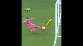 Incredible Goal Line Saves 😎⚽️ #football #footballshorts